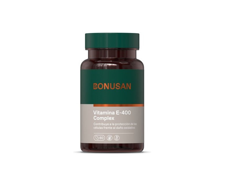 Vitamina E E-400 Complejo 60 cápsulas Bonusan