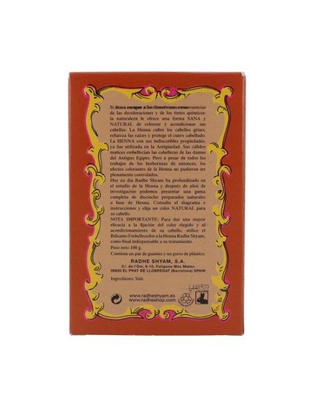 Henna SIDR tratamiento capilar natural 100 g de polvo Radhe Shyam