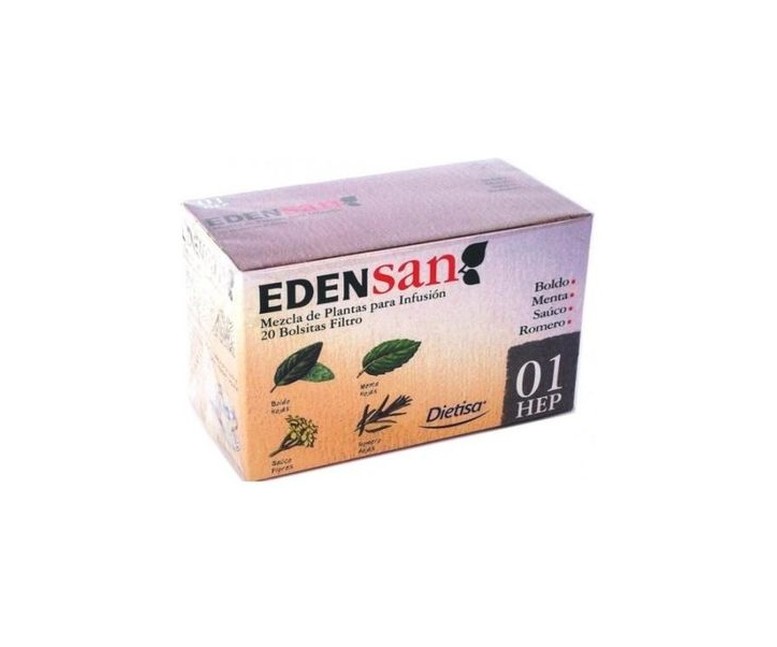 Edensan 01 Hep Infusiones 20 bolsitas infusoras Dietisa