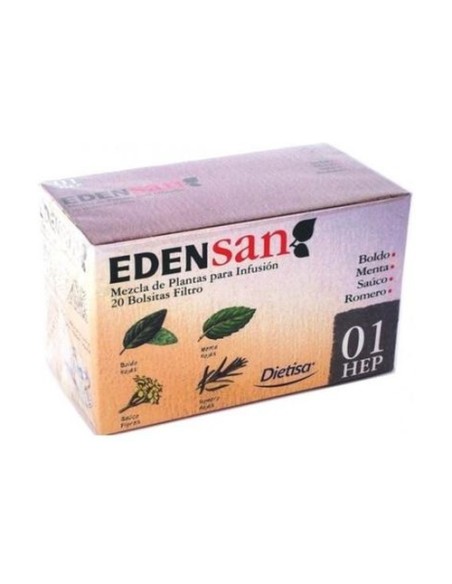Edensan 01 Hep Infusiones 20 bolsitas infusoras Dietisa