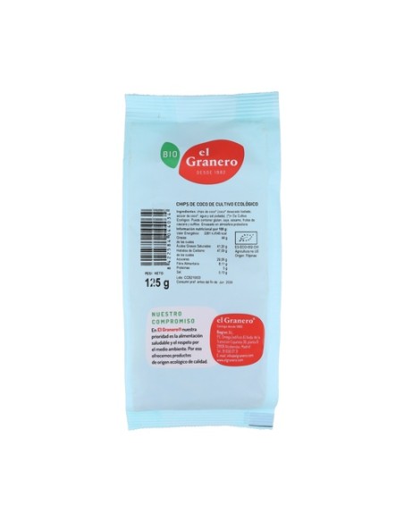 Chips de coco 125 g El Granero Integral