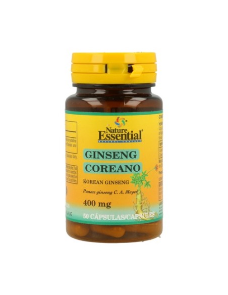 Ginseng Koreano 50 cápsulas de 400mg Nature essential