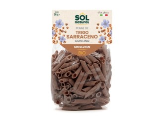 Macarrones de trigo sarraceno con lino sin gluten Bio