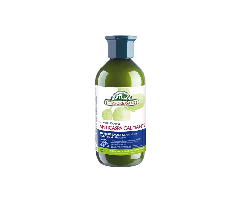 Champú Anticaspa Calmante Ecocert 300 ml de gel Corpore Sano