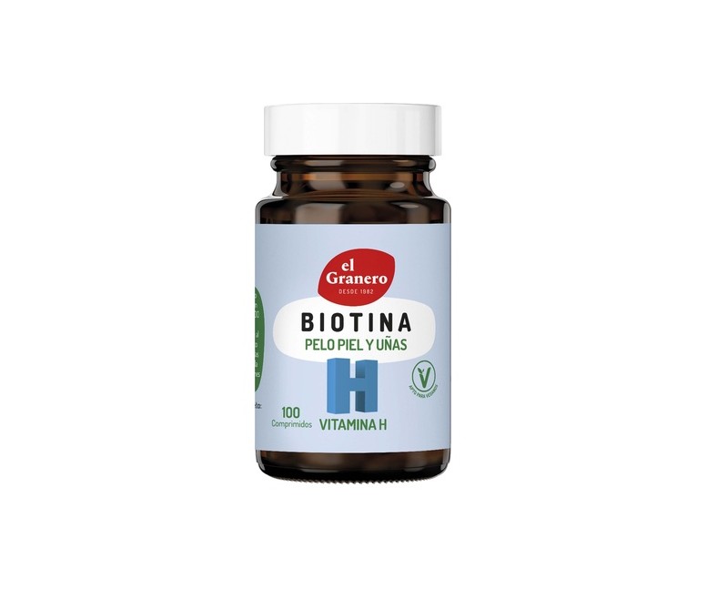 Biotin (Biotina Vitamina H) 100 comprimidos El Granero Integral