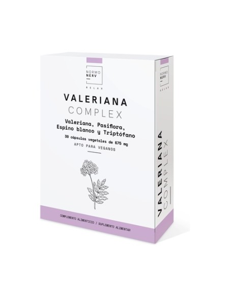 Normo Nerv Valeriana Complex 30 cápsulas vegetales de 675mg Herbora