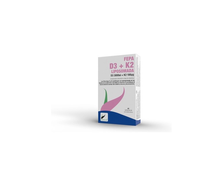 Fepa-vitamina d3+k2 liposomado 40 cápsulas Fepa