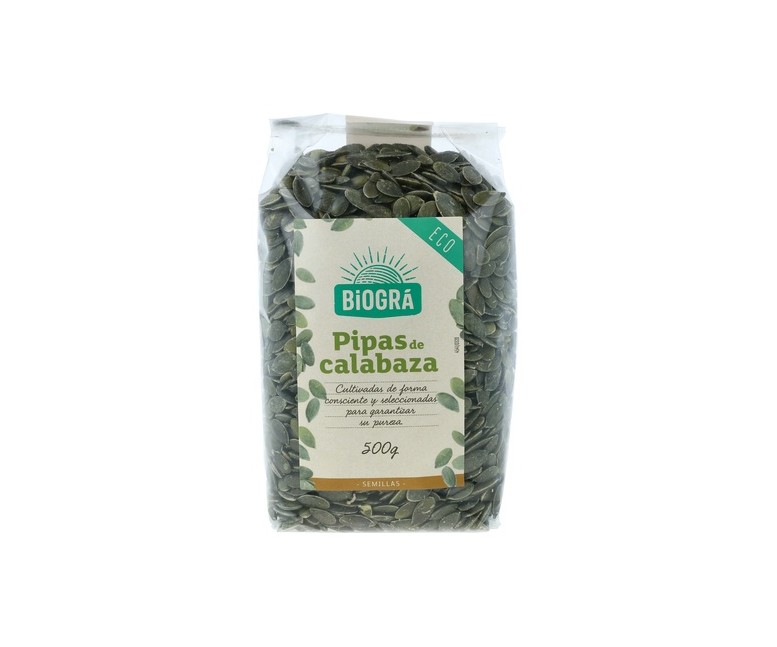 Semillas Pipas de Calabaza Bio 500 g Biográ