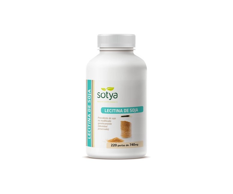 Lecitina de Soja 220 perlas de 500mg Sotya