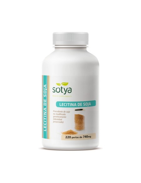 Lecitina de Soja 220 perlas de 500mg Sotya