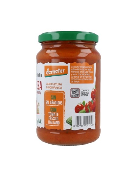 Salsa de tomate boloñesa vegana 350 ml Bio Organica Italia