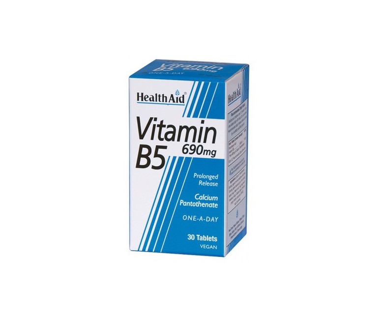 Vit B5 Pantotenato de Calcio 30 comprimidos Health Aid