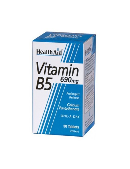 Vit B5 Pantotenato de Calcio 30 comprimidos Health Aid