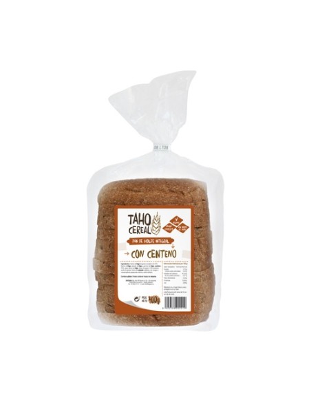 Pack Pan de molde integral con centeno 6 unidades de 400 g Taho Cereal