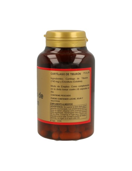 Cartílago de tiburón 90 cápsulas de 740mg Obire