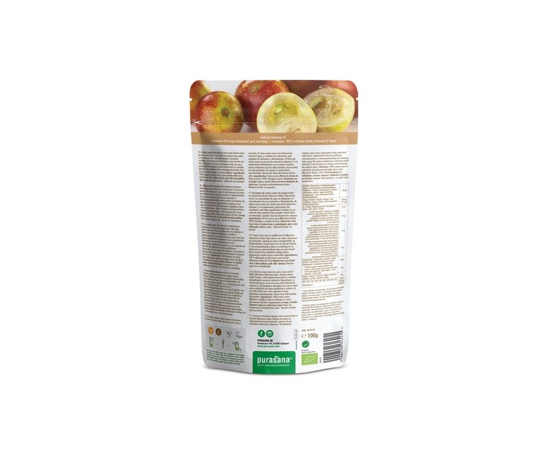 Camu-camu en polvo bio 100 g de polvo Purasana