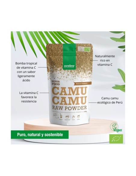 Camu-camu en polvo bio 100 g de polvo Purasana