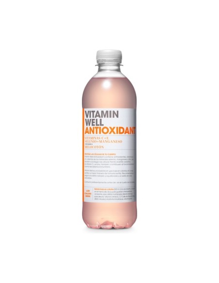 Bebida deportiva Antioxidant melocotón 500 ml (Melocotón) Vitamin Well