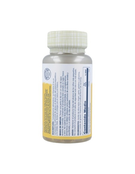 Vitamina D3 120 perlas Solaray