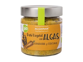 Paté vegetal con algas zanahoria y cúrcuma