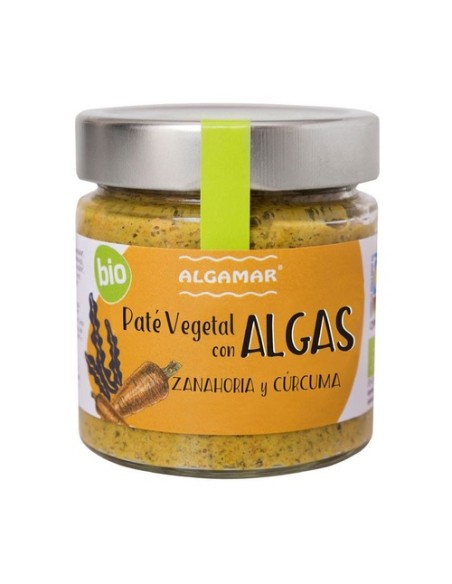 Paté vegetal con algas zanahoria y cúrcuma 180 g Algamar