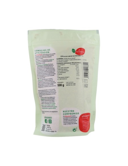 Semillas de Lino Bio 500 g El Granero Integral