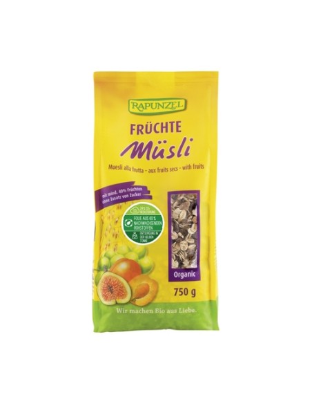 Muesli de frutas 750 g Rapunzel