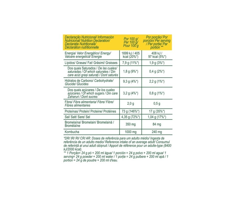 Proteína vegana sabor plátano 240 g de polvo (Plátano) Gold Nutrition