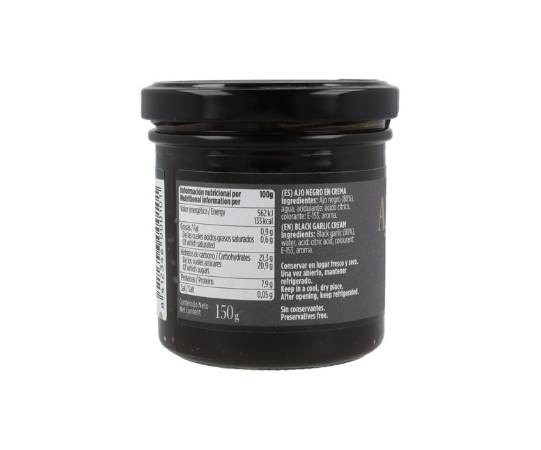 Crema Ajo Negro Pedroñeras Sin Gluten 150 g Familia Suarez