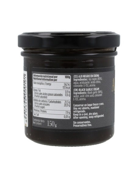 Crema Ajo Negro Pedroñeras Sin Gluten 150 g Familia Suarez
