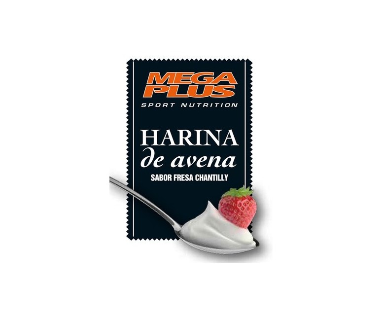 Harina de Avena (Sabor Fresa Chantilly) 2 kg (Fresa) Mega Plus