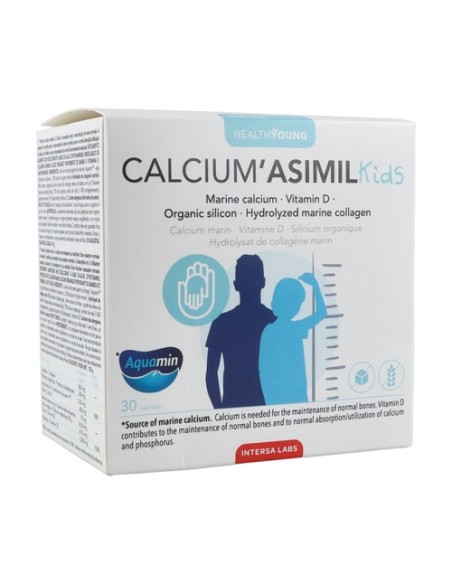 Calcium asimil kids 30 sobres (Fresa) Intersa