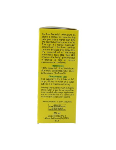 Aceite árbol del té 10 ml de aceite ESI