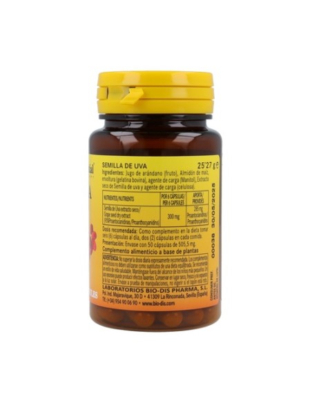 Resveratrol (Semilla de Uva) 50 cápsulas de 50mg Nature essential
