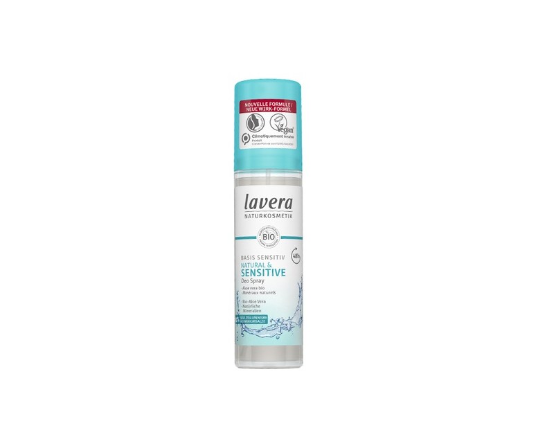 Desodorante spray 48h basis sensitiv & natural 75 ml Lavera