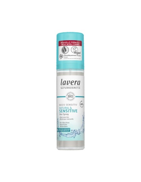 Desodorante spray 48h basis sensitiv & natural 75 ml Lavera