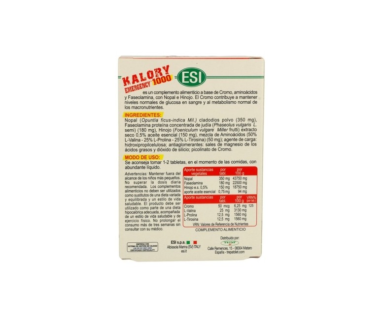 Kalory 1000 24 comprimidos ESI