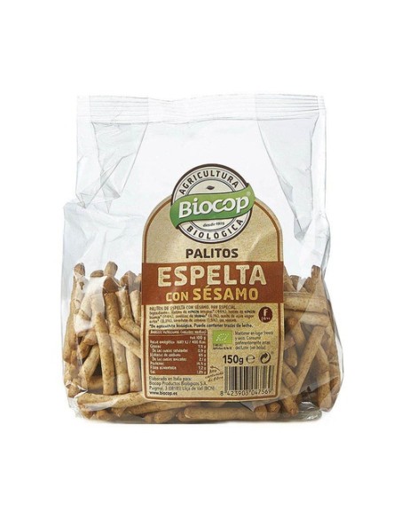 Palitos de Espelta con Sésamo 150 g Biocop