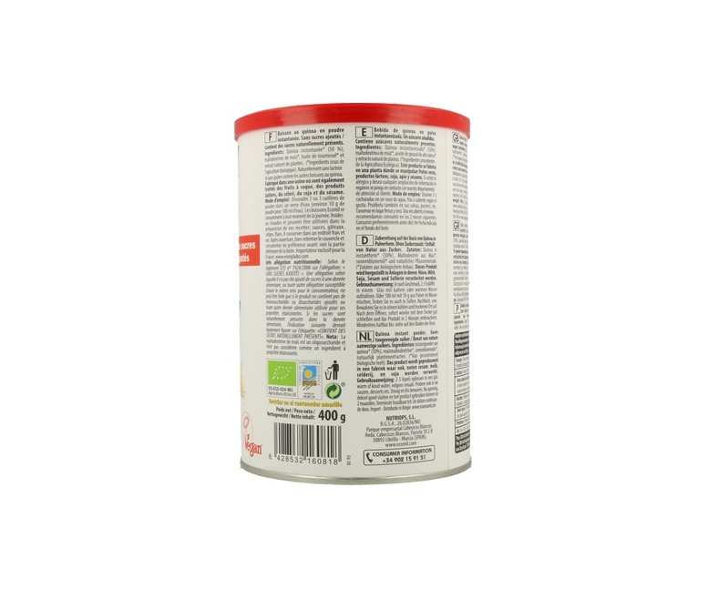 Bebida de Quinoa Bio 400 g Ecomil