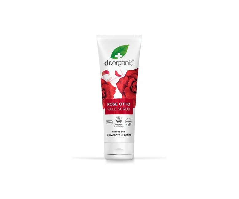 Exfoliante facial Rosa Damascena - piel madura 125 ml de crema Dr. Organic
