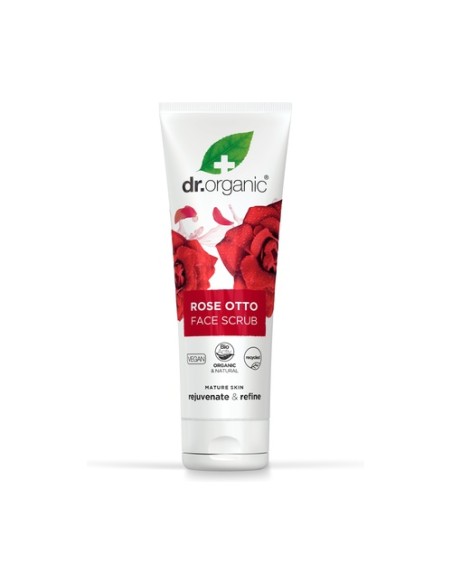Exfoliante facial Rosa Damascena - piel madura 125 ml de crema Dr. Organic