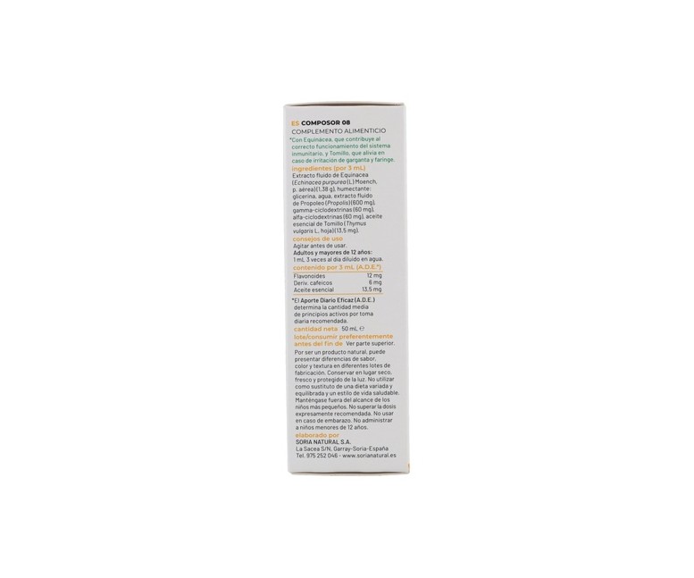 Composor 08 Sistema Inmunitario 50 ml Soria Natural