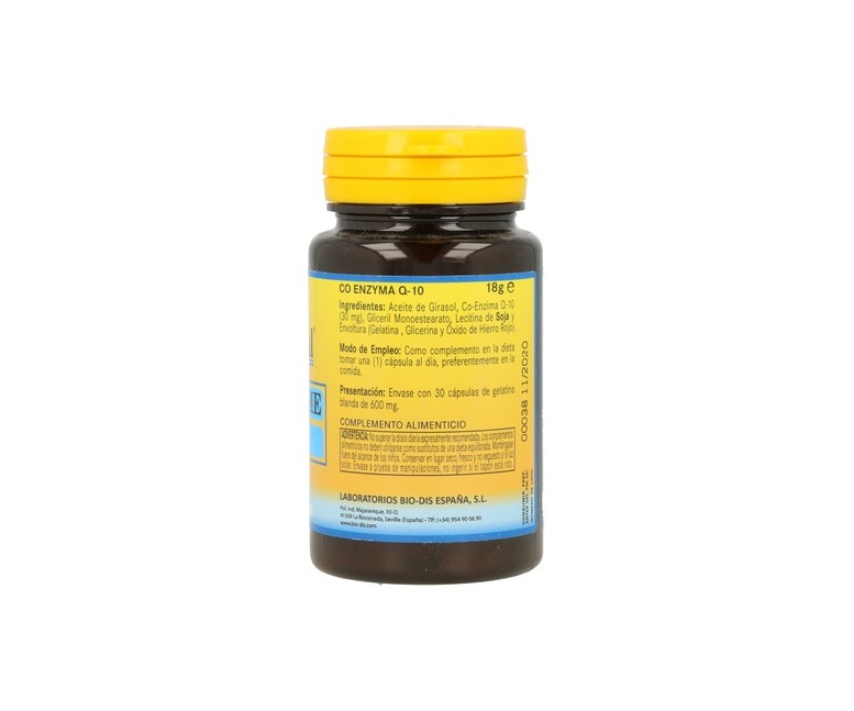 Co-Enzima Q10 30 perlas de 30mg Nature essential