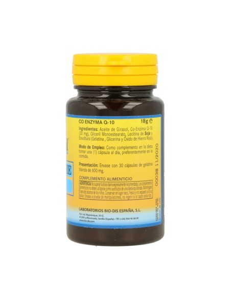 Co-Enzima Q10 30 perlas de 30mg Nature essential