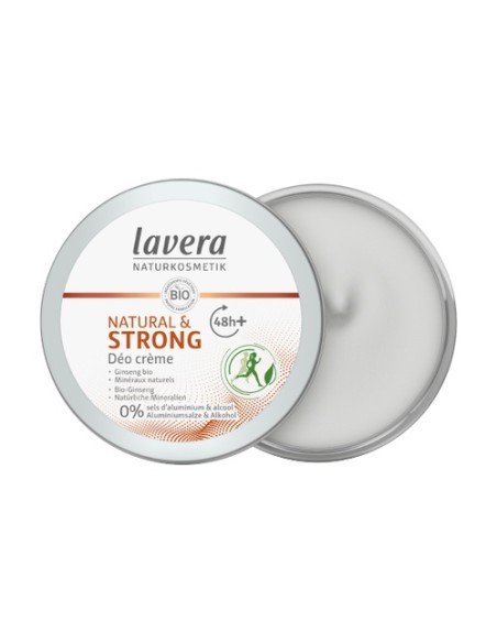 Desodorante crema 48h + strong & natural 50 ml de crema Lavera