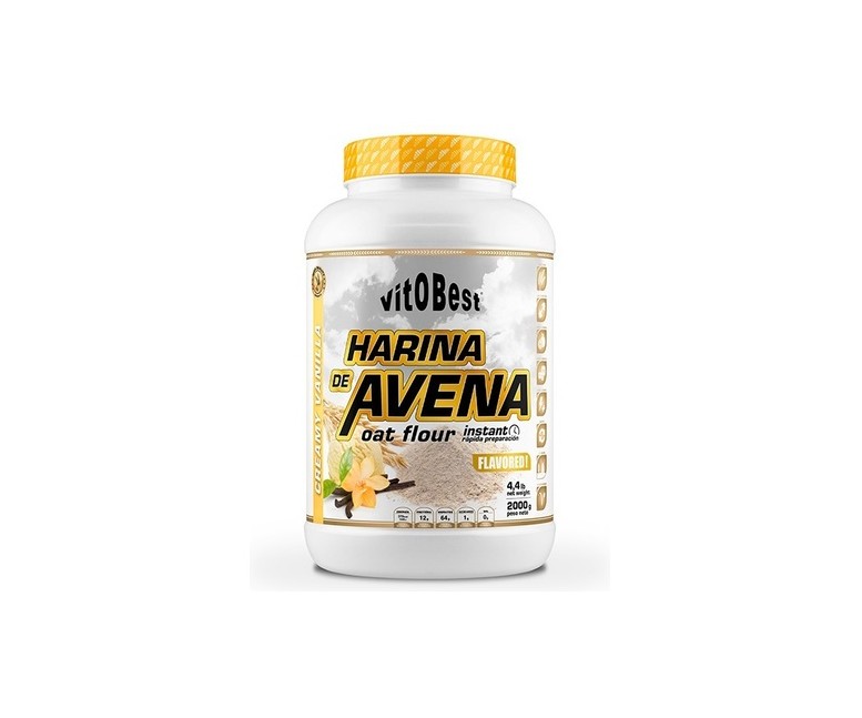 Harina de avena vainilla 2 kg de polvo (Vainilla) VIT.O.BEST