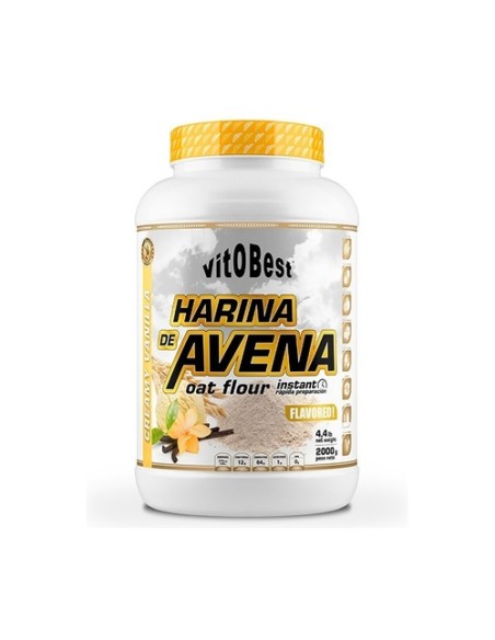 Harina de avena vainilla 2 kg de polvo (Vainilla) VIT.O.BEST
