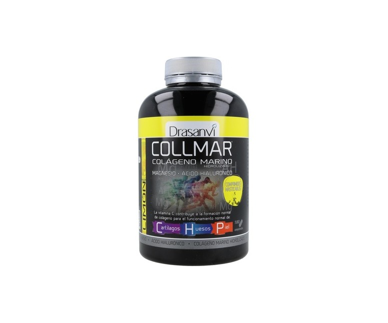 Collmar colágeno marino con magnesio (sabor limón) 180 comprimidos (Limón) Drasanvi