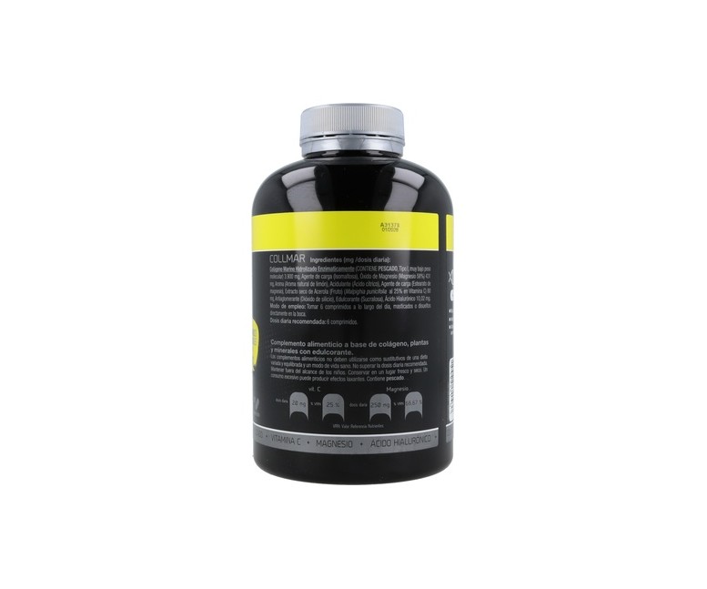 Collmar colágeno marino con magnesio (sabor limón) 180 comprimidos (Limón) Drasanvi