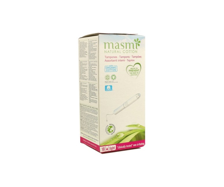 Tampones Light 18 unidades Masmi Natural Cotton